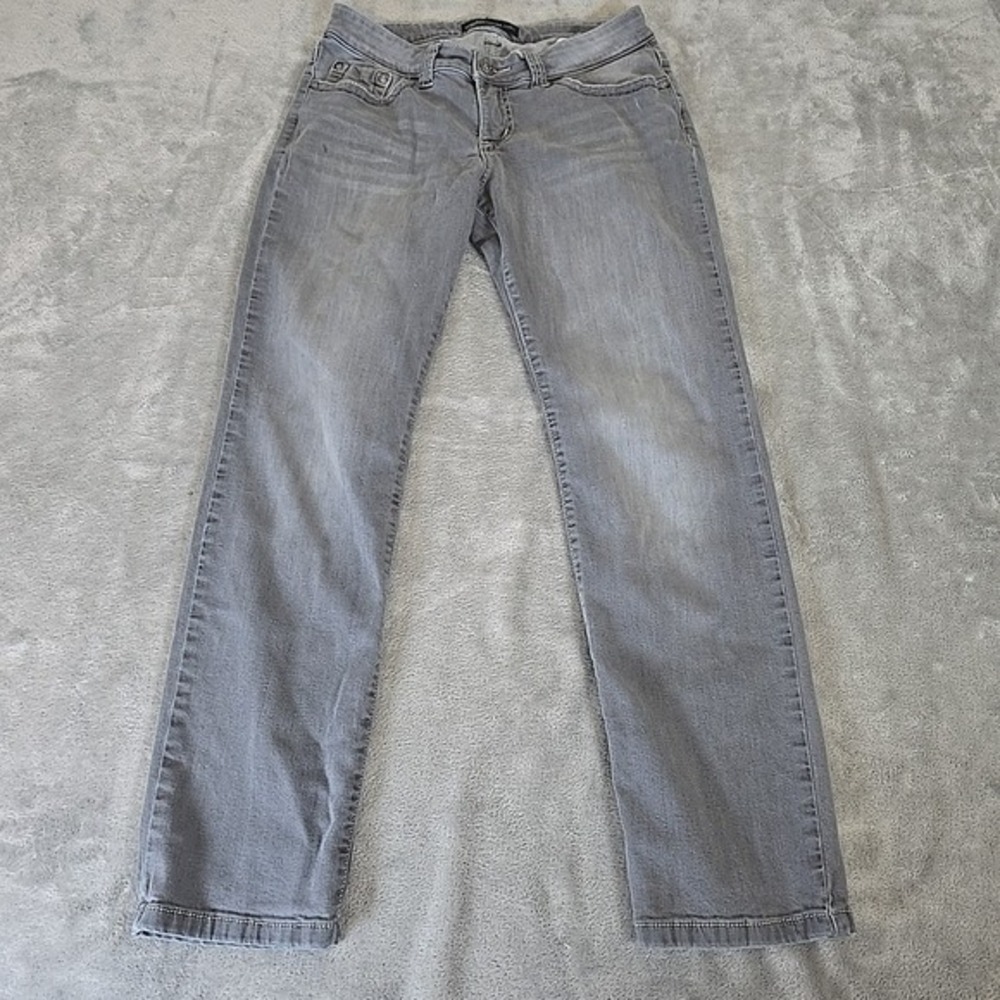 Lee Platinum Label Jeans Womens 6 Short Gray 5-Pocket‎ Mid Rise Charcoal Wash